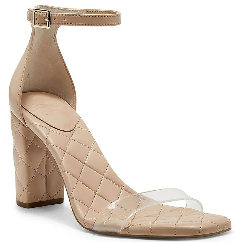 Flexible Fit Shoes INC Womens Lexini 11 Faux Leather Ankle Strap Heels