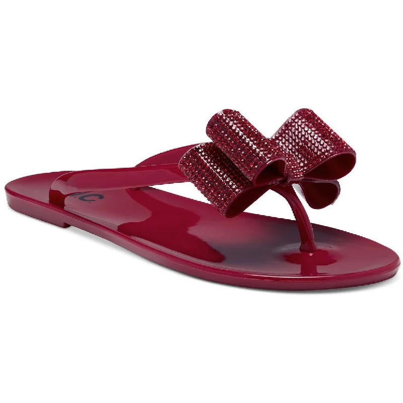 Luxury Sneakers INC Womens Madena Jelly Thong Flip-Flops