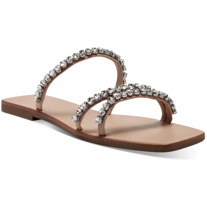 Soft Sole Sneakers INC Womens Pommona Rhinestone Slide Sandals