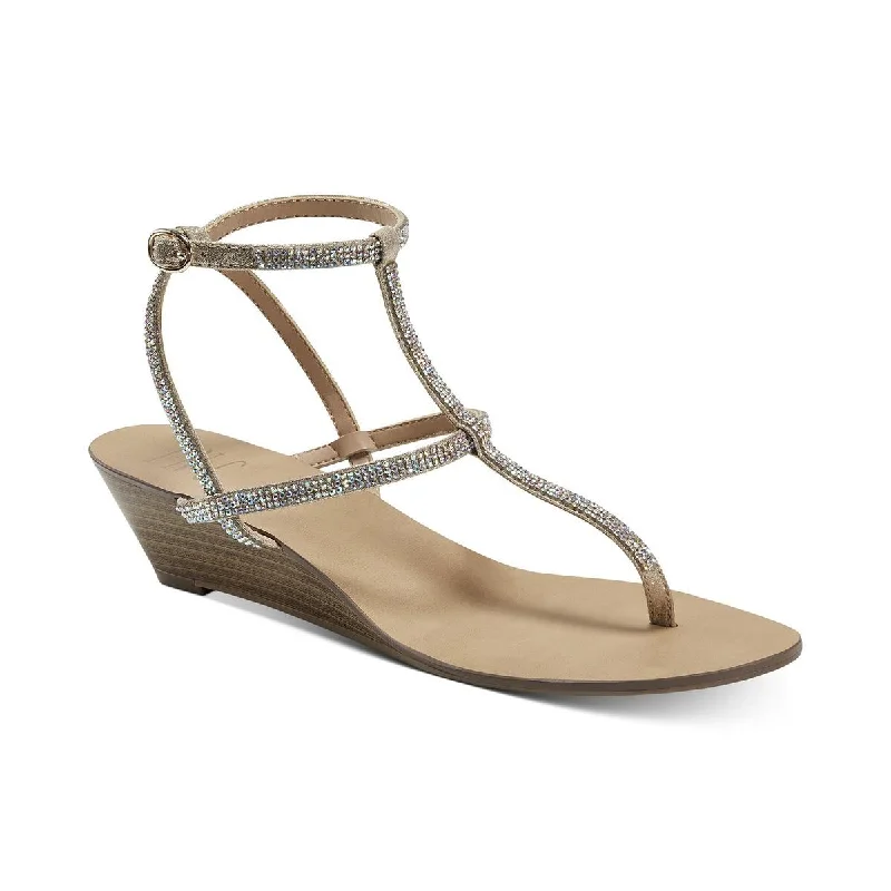 Stylish Everyday Shoes INC Womens Madge Rhinestone Thong Evening Sandals