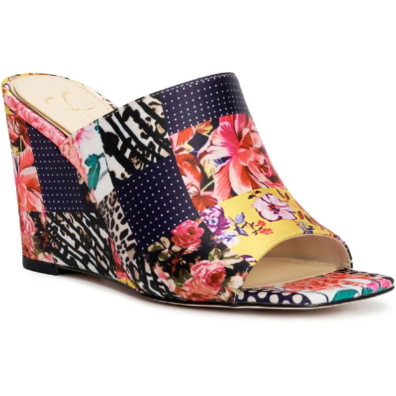Fashion Shoes Jessica Simpson Aishia 2 Women's Printed Wedge Slide Sandals