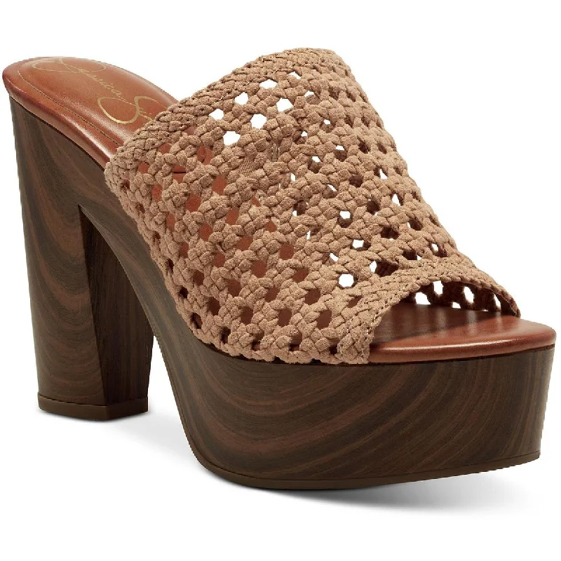 Cushion Sole Shoes Jessica Simpson Shelbie 2 Women's Caged Platform Slide Sandals