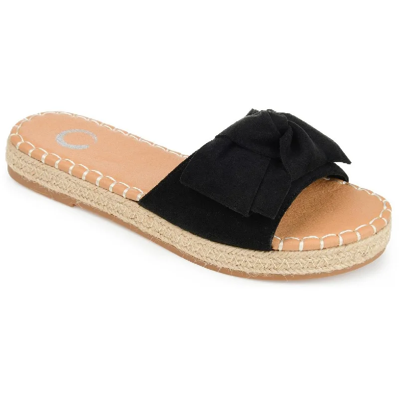 Urban Sneakers Journee Collection Womens Evva Faux Suede Flatform Espadrilles