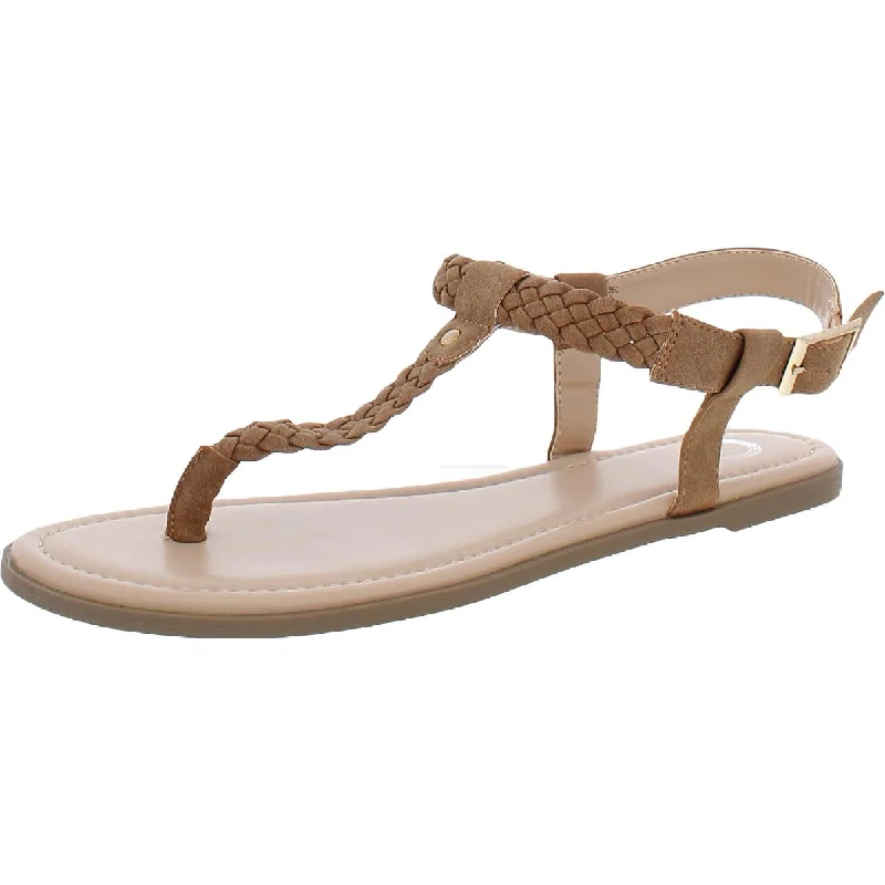 Water-Resistant Sneakers Journee Collection Womens Faux Suede Braided T-Strap Sandals Water-Resistant Sneakers Journee Collection Womens Faux Suede Braided T-Strap Sandals