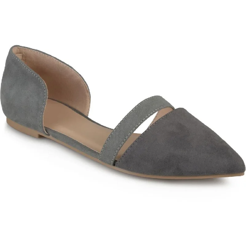 Modern Casual Shoes Journee Collection Womens Nita Faux Suede D'Orsay Flat Sandals