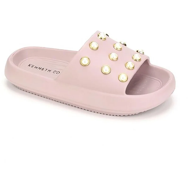 Soft Cushion Shoes Kenneth Cole New York Womens Mello Eva Pearl Embellished Slide Sandals Soft Cushion Shoes Kenneth Cole New York Womens Mello Eva Pearl Embellished Slide Sandals