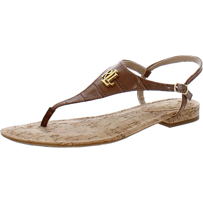 Lightweight Shoes Lauren Ralph Lauren Womens Ellington Leather Slingback Sandals