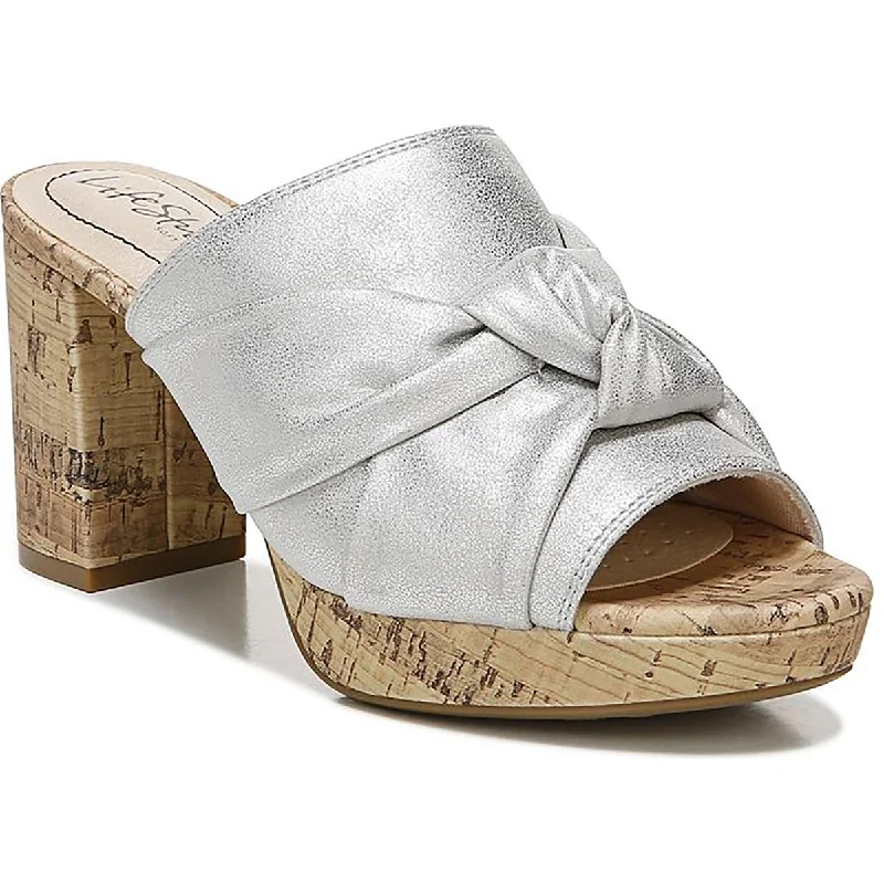 Comfortable Slip-Ons LifeStride Womens Laguna Peep Toe Slip On Heels