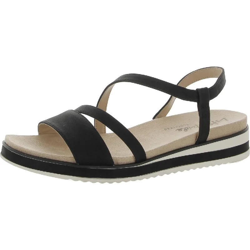 Fashion Shoes LifeStride Womens Zoe Strappy Slip On Wedge Sandals
