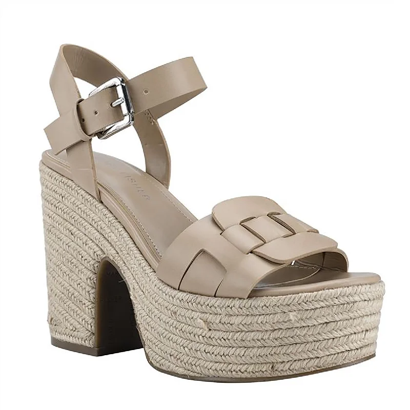 Modern Casual Shoes Marc Fisher Womens Viga Platforms Ankle Strap Espadrilles