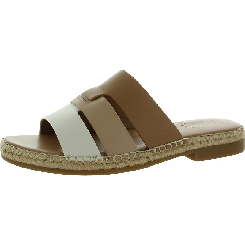 Chic Footwear Naturalizer Womens Arden Leather Slip On Slide Sandals