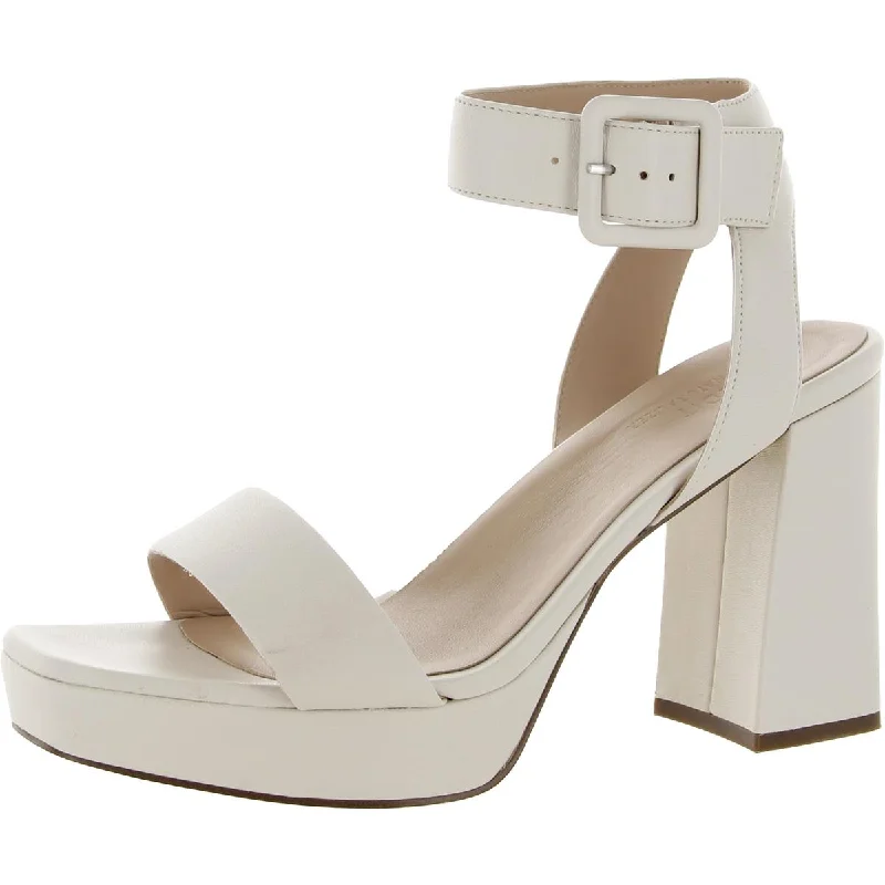 Relaxed Fit Shoes Naturalizer Womens Jaselle Leather Ankle Strap Heels