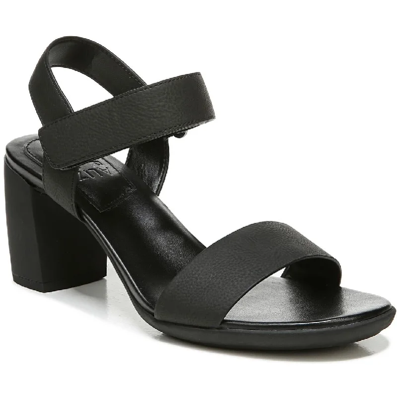 Sporty Sneakers Naturalizer Womens Genn-Trace Faux Leather Ankle Strap Block Heel
