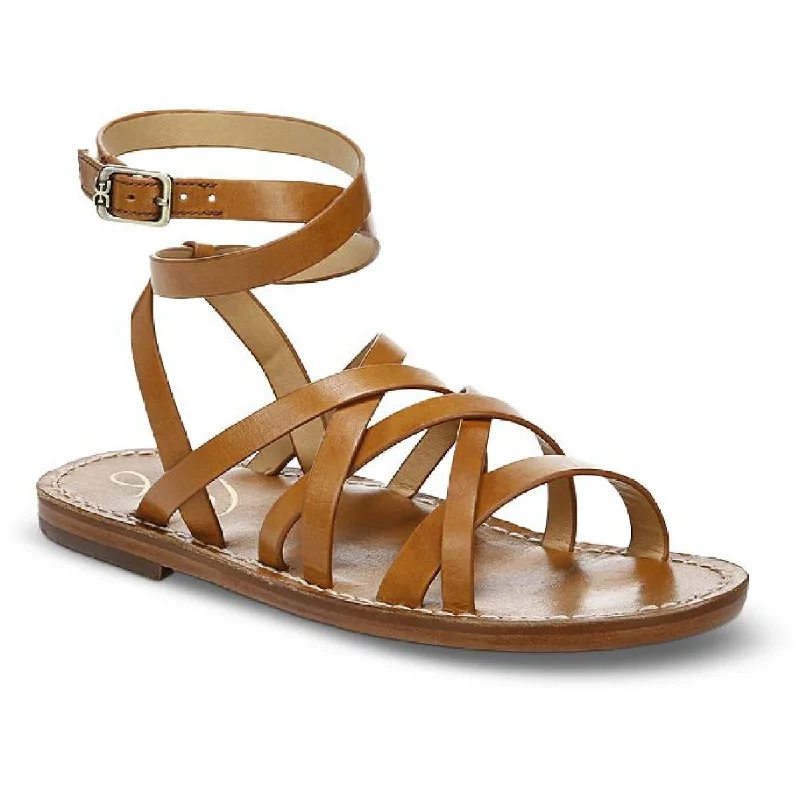 Affordable Sneakers Sam Edelman Womens Meriai Leather Slide Sandals