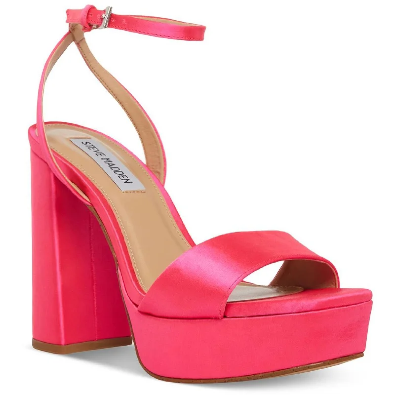 Sporty Sneakers Steve Madden Women's Lessa Open Toe Block Heel Platform Sandal