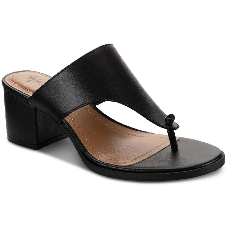 Summer Sneakers Style & Co. Womens Kinsleyy Padded Insole Thong Heel Sandals