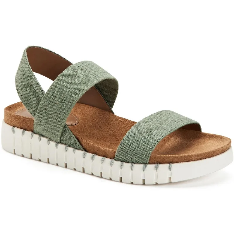 Everyday Sneakers Style & Co. Womens Milaa Canvas Wedge Footbed Sandals