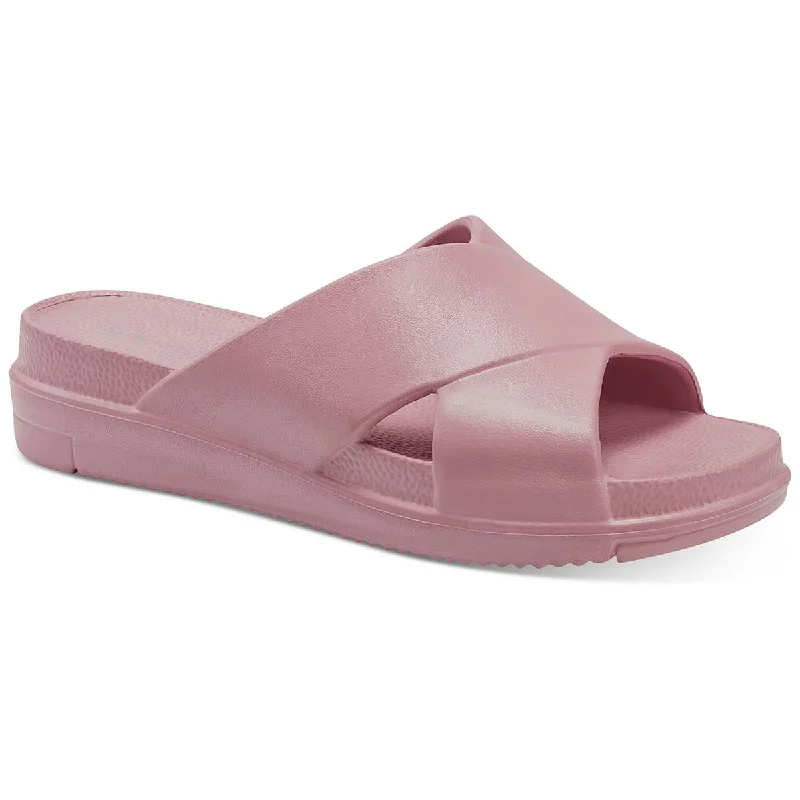 Non-Slip Shoes Sun + Stone Womens Islla Platforms Slip On Slide Sandals