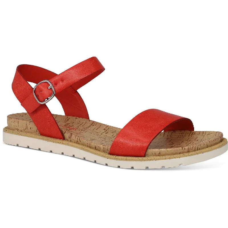 Classic Sneakers Sun + Stone Womens Mattie Cork Faux Leather Slingback Sandals
