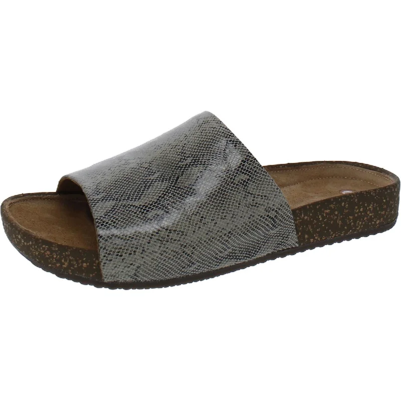 Walking Sneakers Unstructured by Clarks Womens Rosilla Hollis Leather Embossed Slide Sandals Walking Sneakers Unstructured by Clarks Womens Rosilla Hollis Leather Embossed Slide Sandals