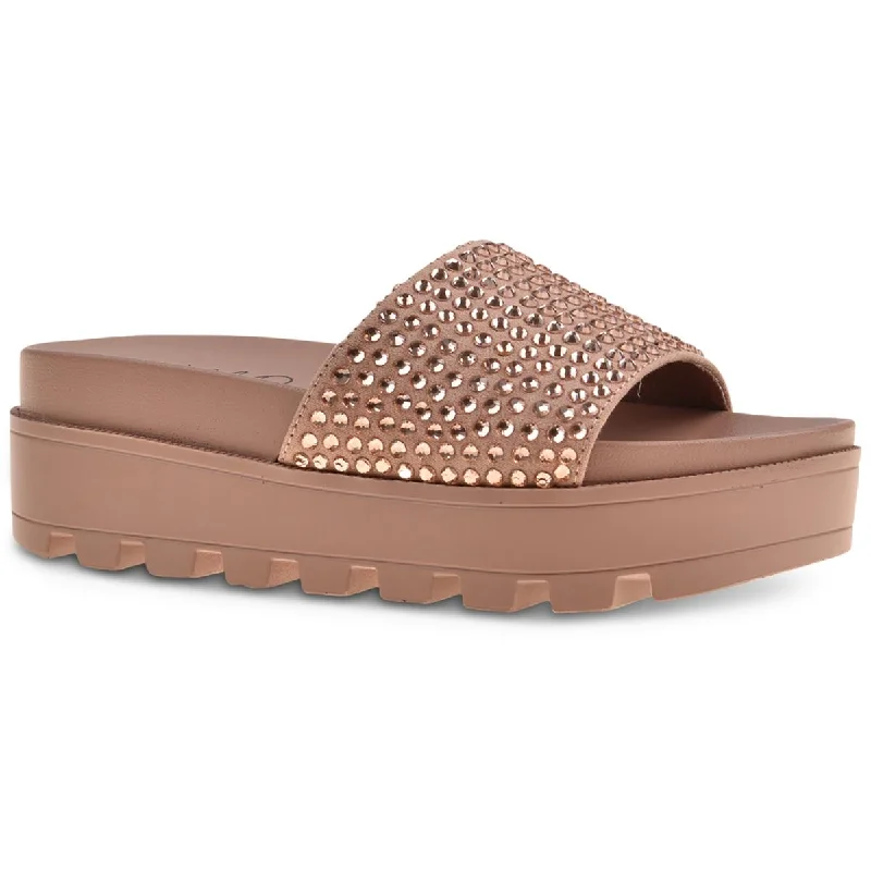 Lightweight Breathable Shoes Wild Pair Womens Elevated 2 Rhinestone Lugged Sole Flatform Sandals Lightweight Breathable Shoes Wild Pair Womens Elevated 2 Rhinestone Lugged Sole Flatform Sandals