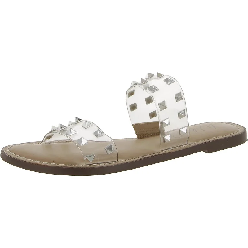 Affordable Sneakers Wild Pair Womens Ginnie Studded Slip On Flat Sandals