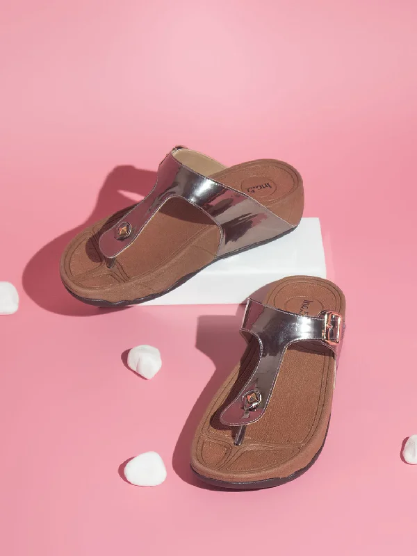 Shock Absorption Shoes Women Pewter Casual Comfort Sandals