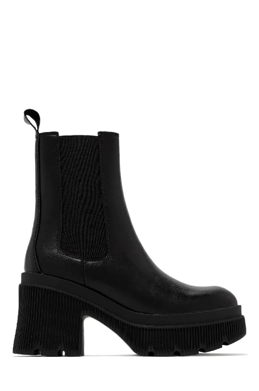 Soft Sneakers Addicted To You Platform Ankle Boots - Black