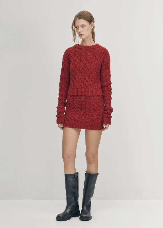 Orthopedic Sneakers Blake Red Tricot Skirt