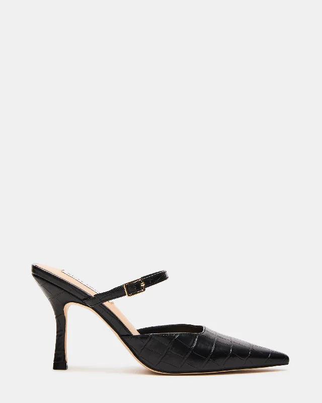 Soft Sole Sneakers BRECKI BLACK CROCODILE