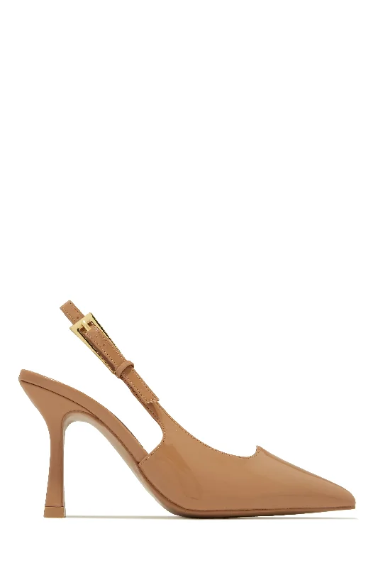 Ergonomic Shoes Caroline Slingback Pumps - Nude