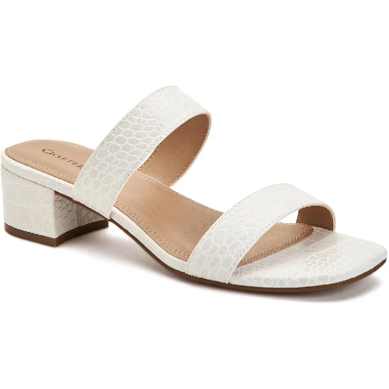 Breathable Shoes Charter Club Womens Vernaa Slip On Block Heels