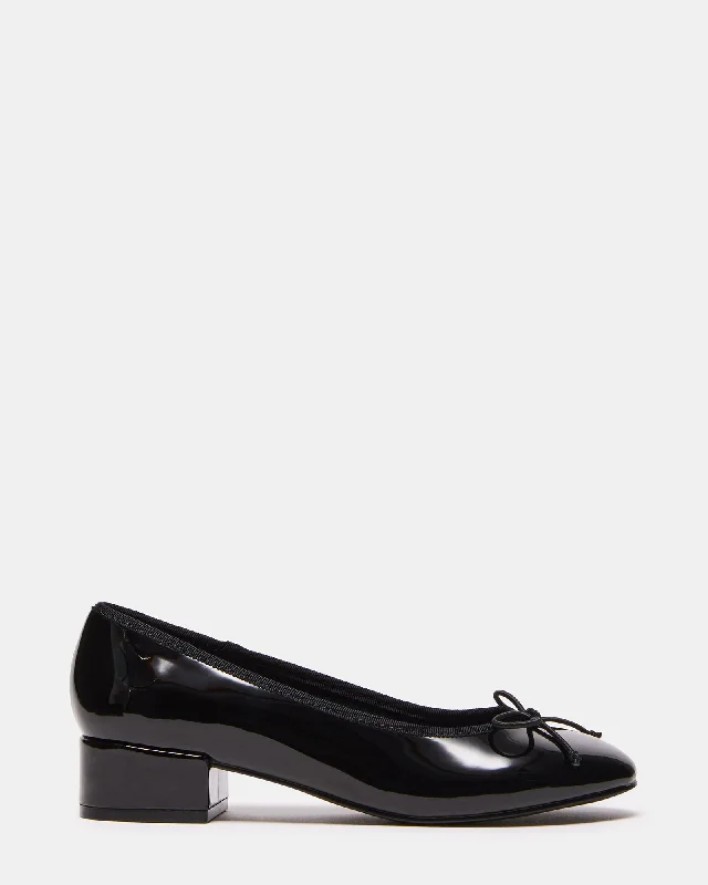 Cushion Sole Shoes CHERISH BLACK PATENT
