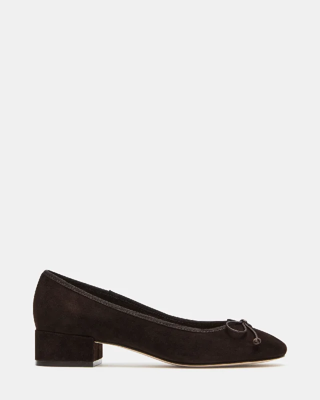 High-Quality Footwear CHERISH CHOCOLATE BROWN SUEDE
