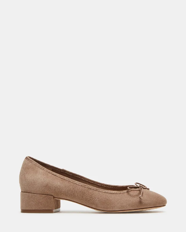 Cushion Sole Sneakers CHERISH TAUPE SUEDE