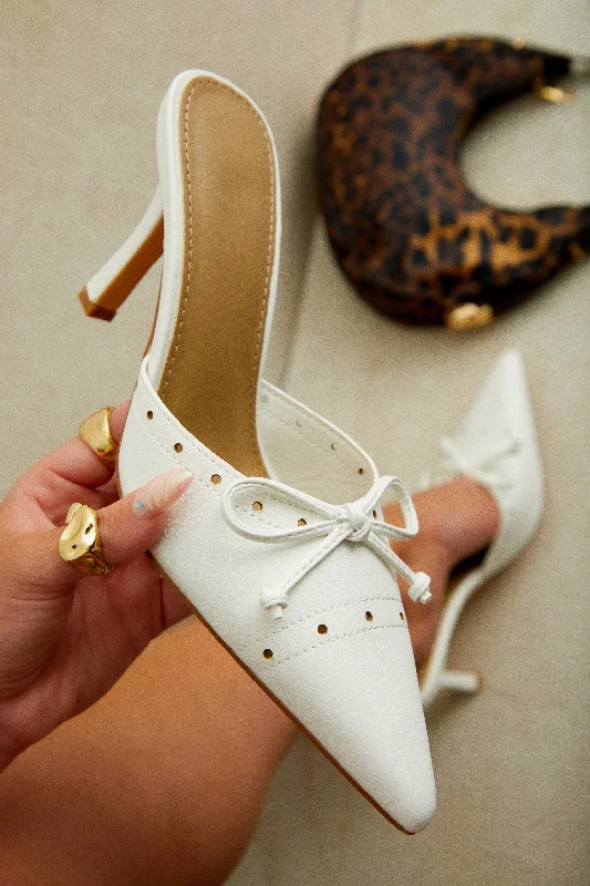 Outdoor Sneakers Coraima Mule Heel Pumps - White