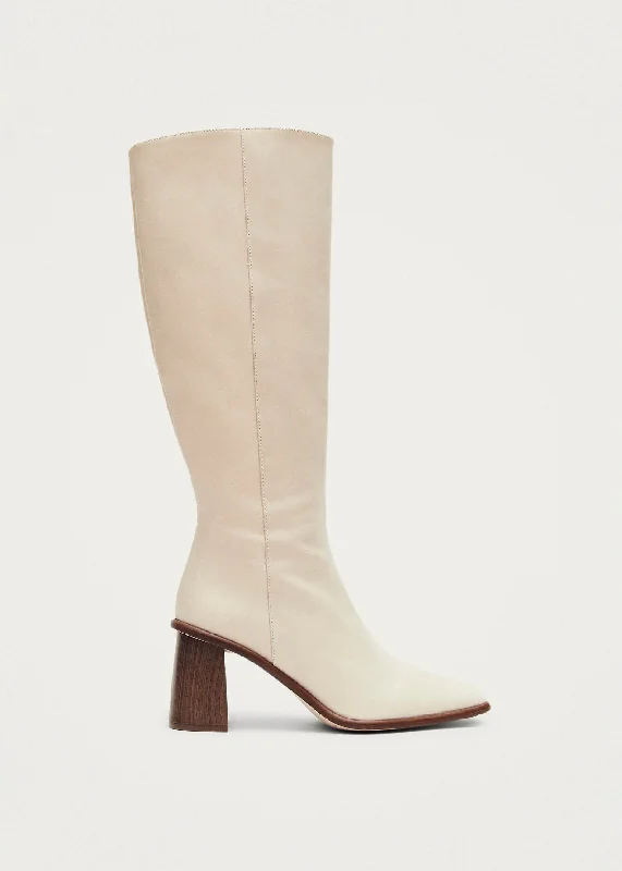 Classic Sneakers East Cream Leather Boots