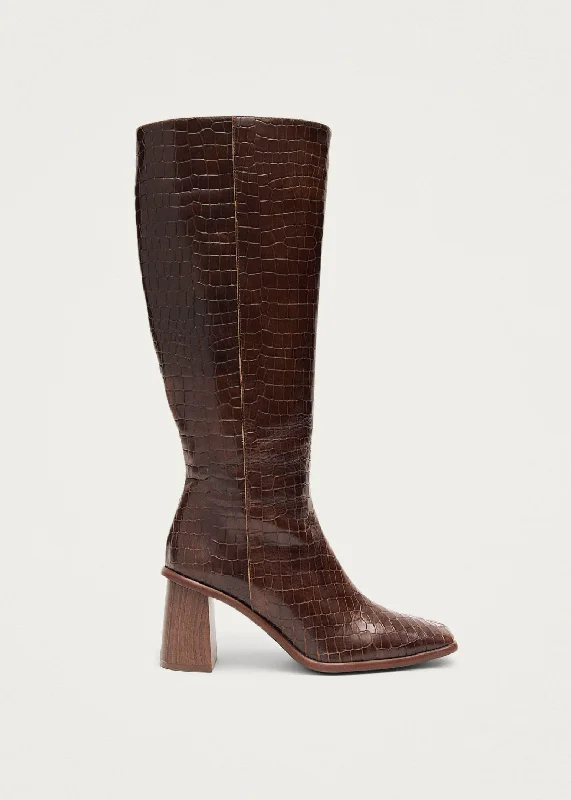 Soft Cushion Shoes East Alli Brown Leather Boots