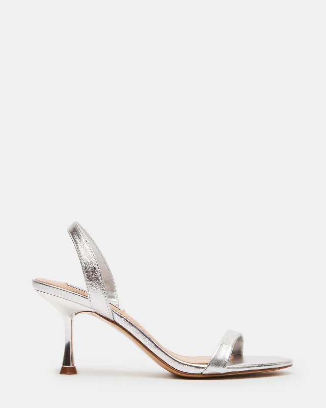 Affordable Boots ELMA SILVER LEATHER