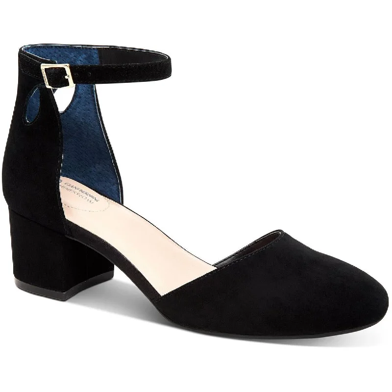 Versatile Shoes Giani Bernini Womens Izzeel Adjustable Ankle Strap Block Heels