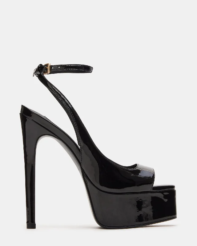 Affordable Loafers GLOSS BLACK PATENT
