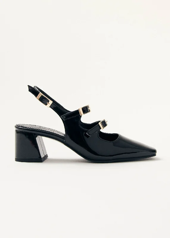 Cozy Sneakers Hanna Onix Black Vegan Leather Pumps
