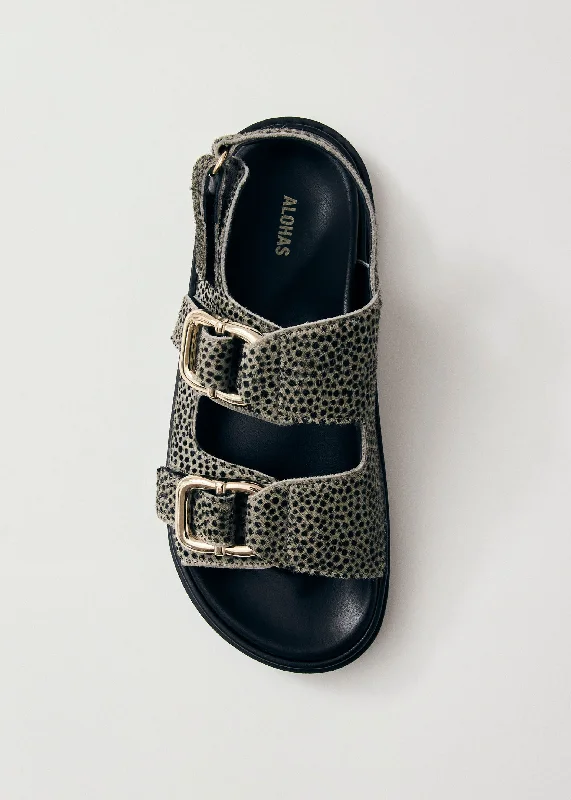 Non-Slip Shoes Harper Soft Grey Leather Sandals