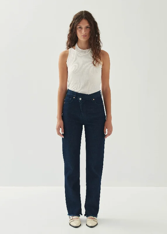 Slip-On Shoes Kansas Indigo Denim Trousers