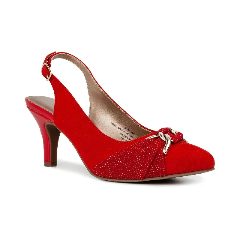 Relaxed Fit Shoes Karen Scott Womens Giselee Embellished Slip On Pointed Toe Heels