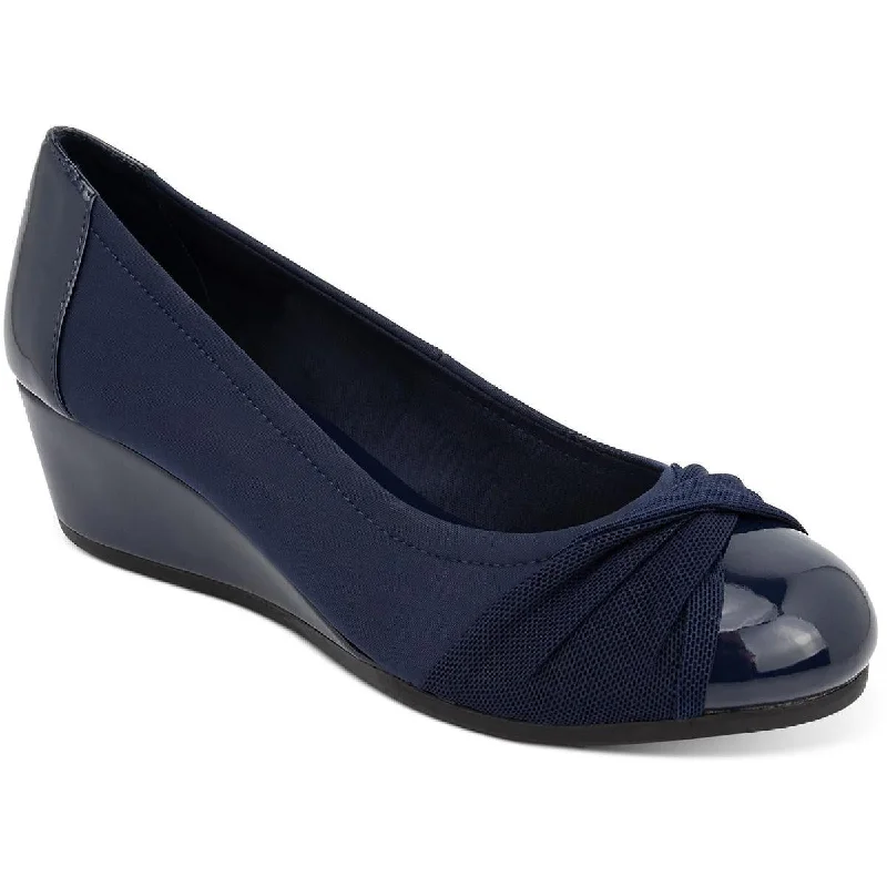 Urban Sneakers Karen Scott Womens Preslee Microsuede Toe Cap Pumps