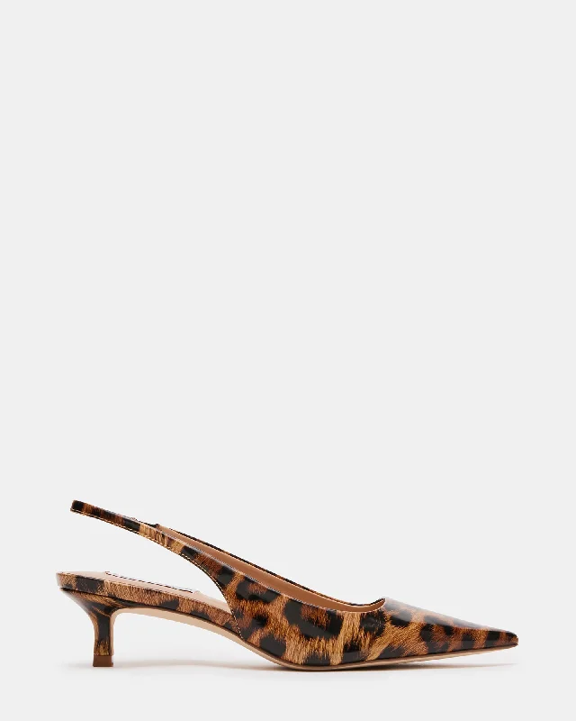 Soft Insole Shoes KARI LEOPARD PATENT