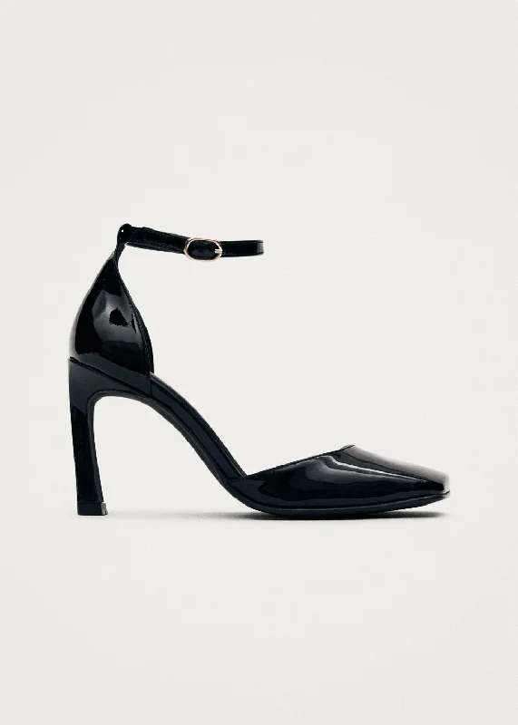 Streetwear Footwear Liebe Onix Black Leather Pumps