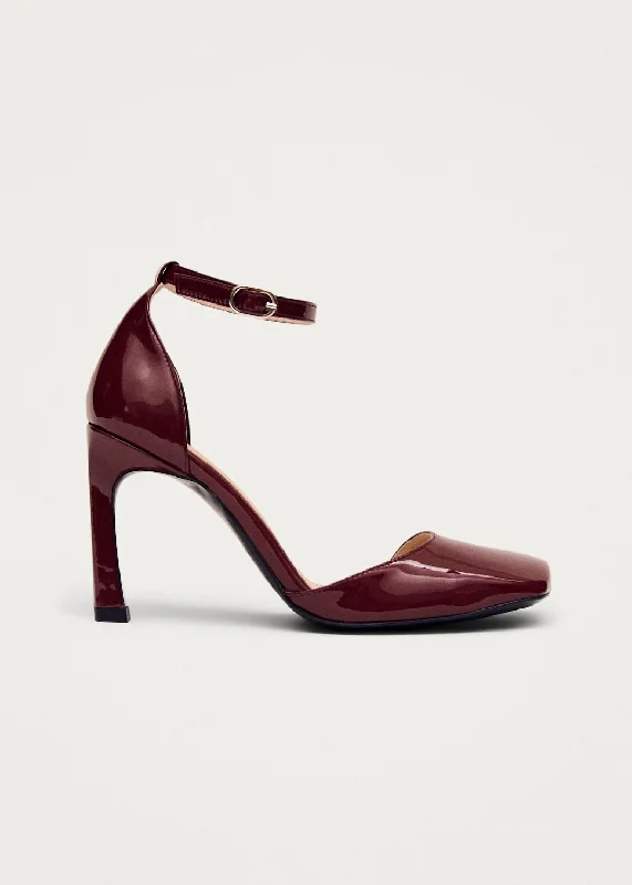 Water-Resistant Sneakers Liebe Onix Burgundy Leather Pumps