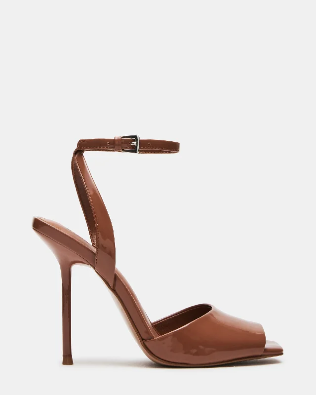 Wear-Resistant Sneakers LILAC CAMEL PATENT